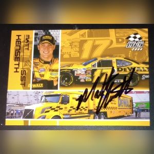 Signed Matt Kenseth collectable card